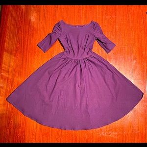 Stop Staring October Swing Dress in Eggplant